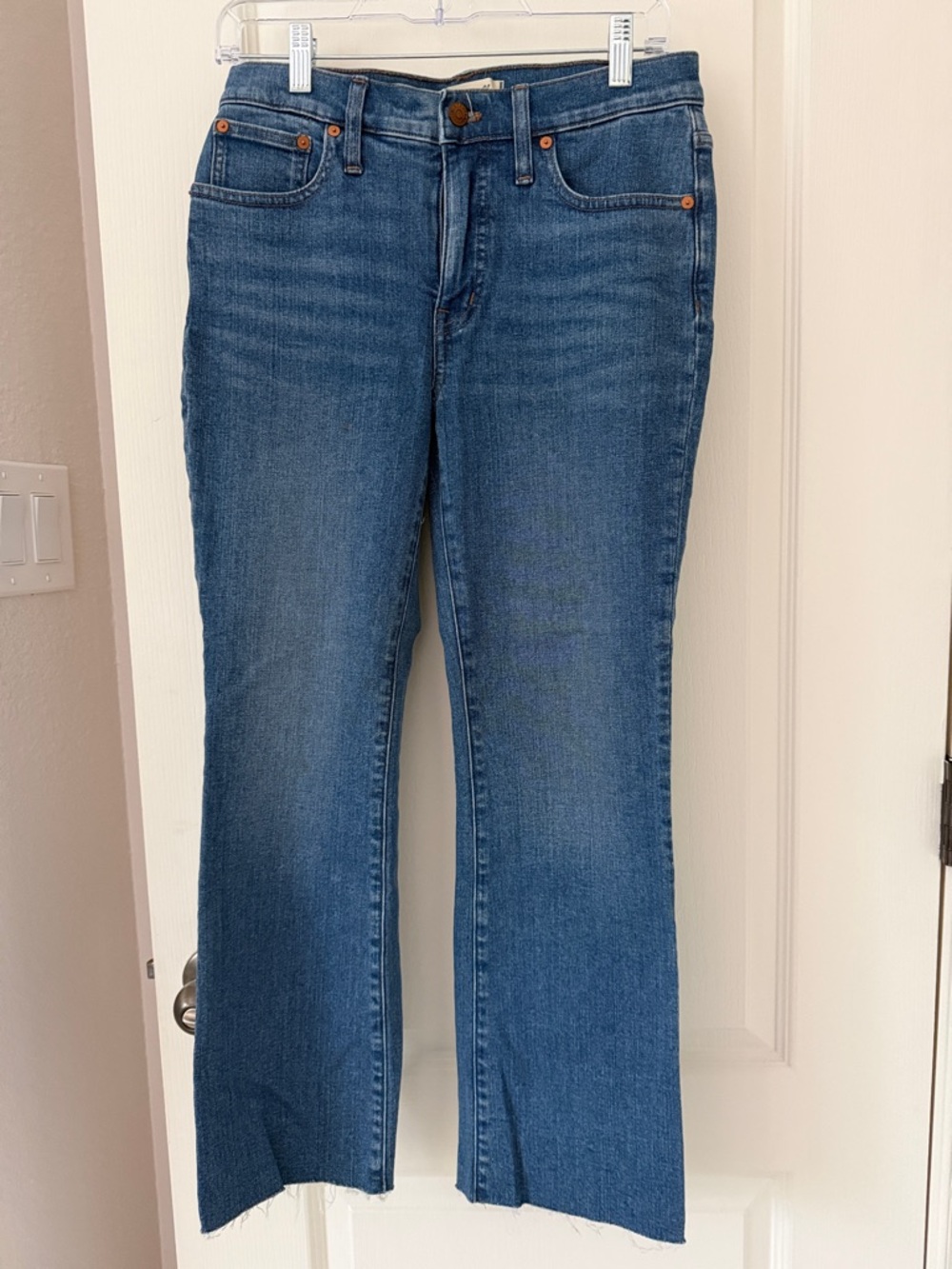 Madewell Classic Medium Blue Flare Jeans